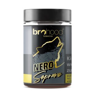Brohood Shisha Tabak 25g - Soprano - Nero